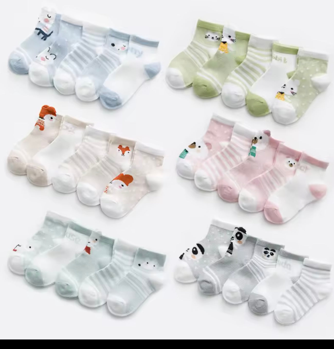 5pieces set baby sock(boy/ girls)