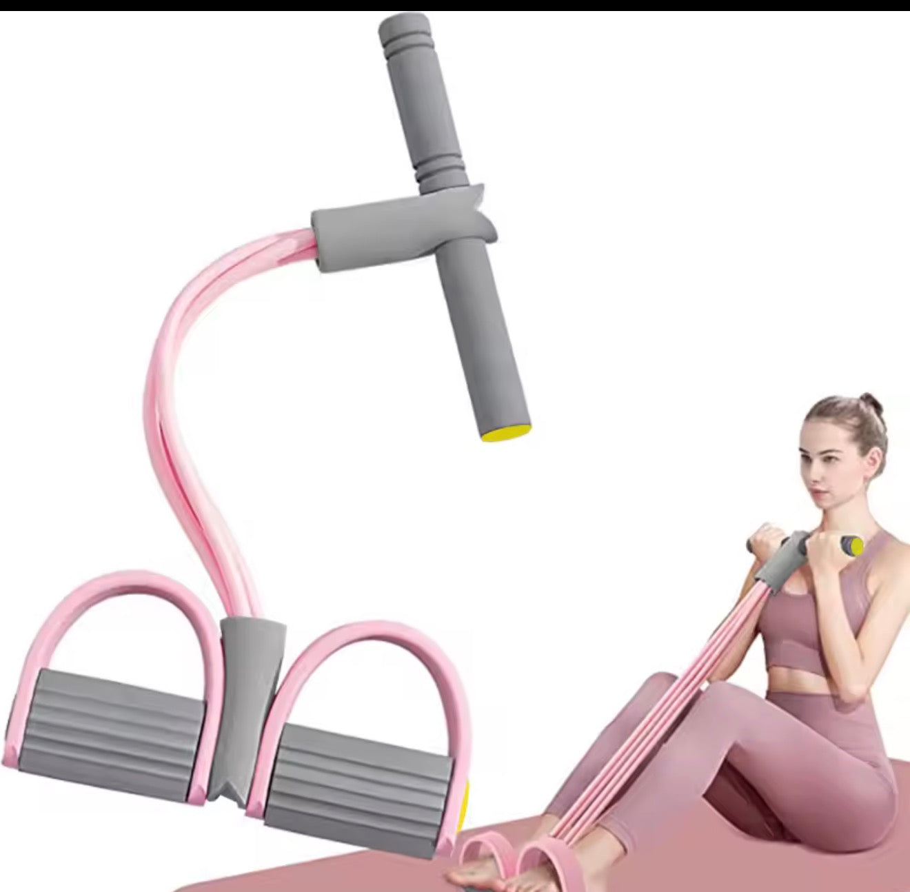 Yoga pedal resistance band for exercise